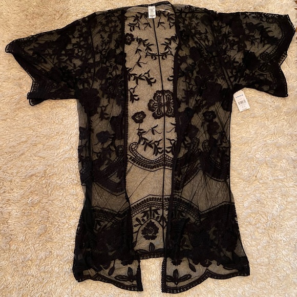 Time and Tru Other - NWT Time and Tru black Kimono Women’s size S/M